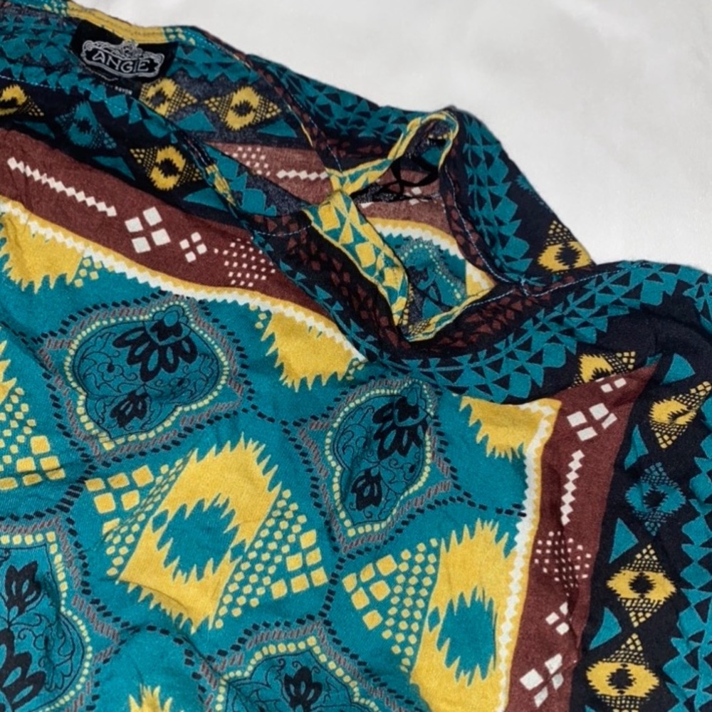 Angie Multi Patterned Short Sleeve Cold Shoulder … - image 6